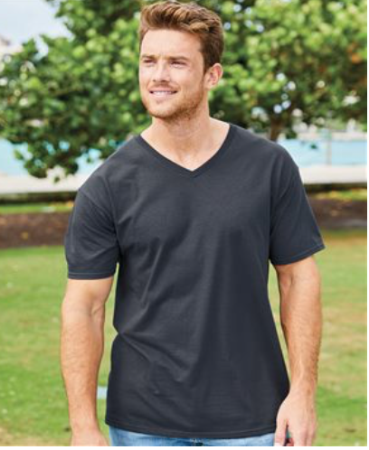 Fruit of the Loom HD Cotton V-Neck T-Shirt 39VR